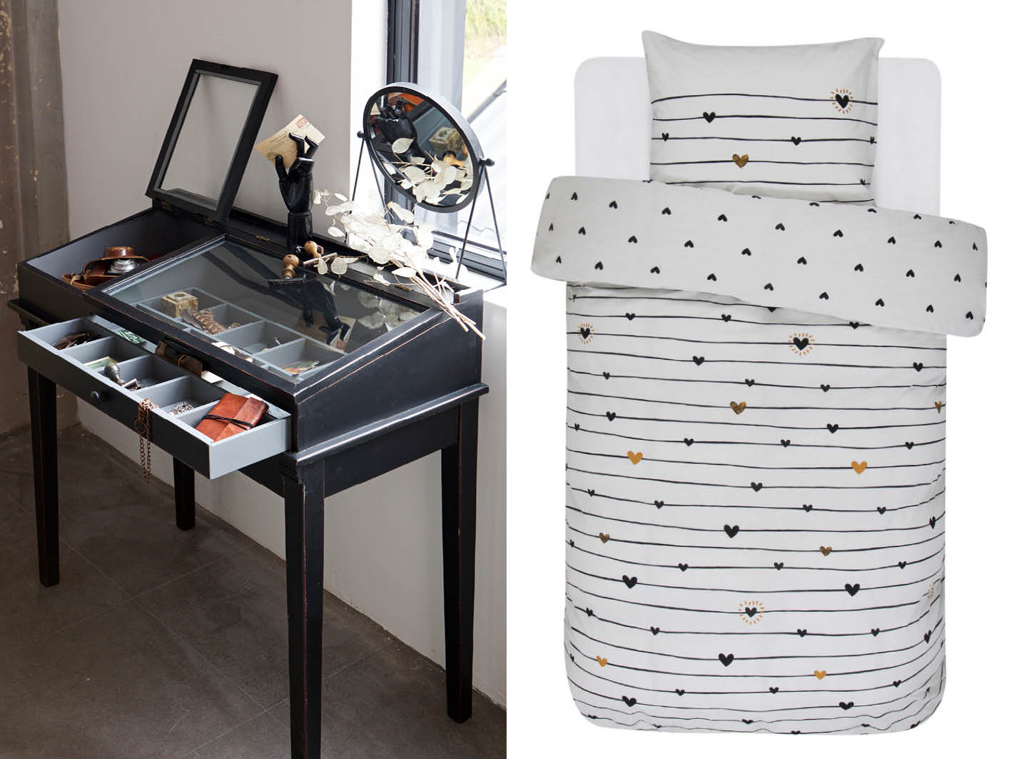 Herritage sidetable BePureHome | Lovelines dekbedovertrek
